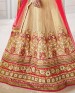 wedant FAshion Wedding Heavy Work Dulhan Collection Self Design Lahengha Choli Golden & Red